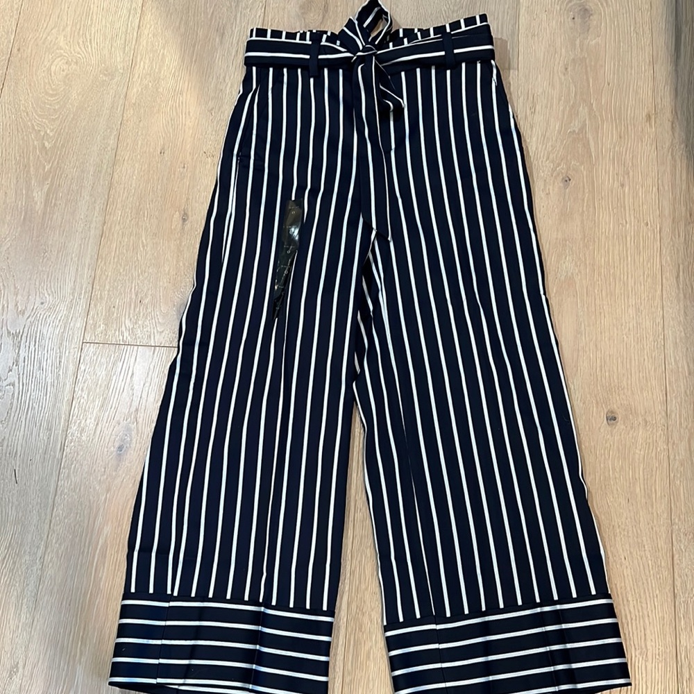 NWT Blake wide leg striped pants 0